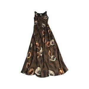 Vintage 2000s Bohemian Tulip Maxi Dress Rare Women’s Small Festival Runway 3D